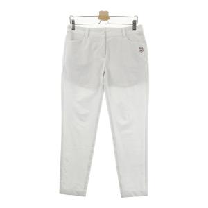【未使用】monzee のパットパンツ　ゴルフパンツ MONZEE モンジー ストレッチパンツ ストライプ柄 グレー系 LL ゴルフ
