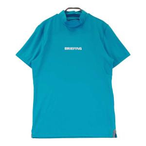 BRIEFING GOLF ブリーフィング モックネック 半袖Tシャツ ブルー系 S