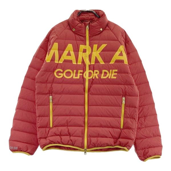 MARK&amp;LONA マークアンドロナ  フード付 ダウン ジップジャケット  レッド系 50 ゴルフ...