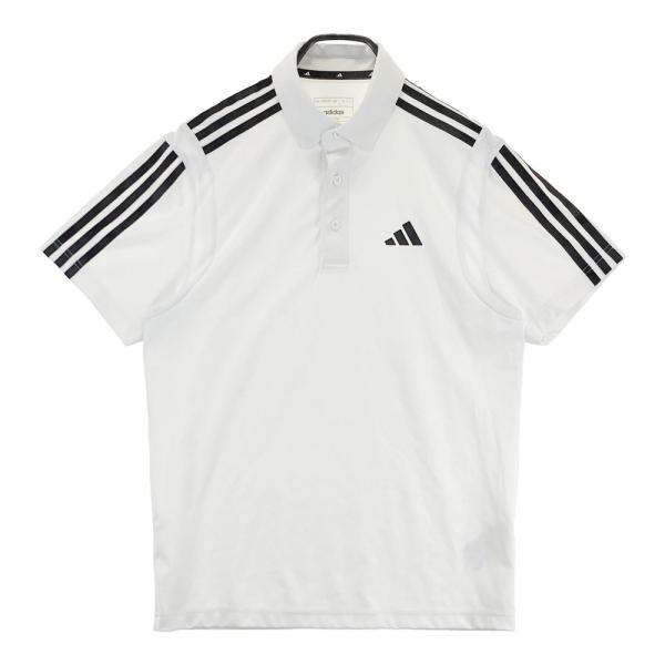 ADIDAS GOLF アディダスゴルフ 2023年モデル 半袖ポロシャツ ボタンダウン  ホワイト...