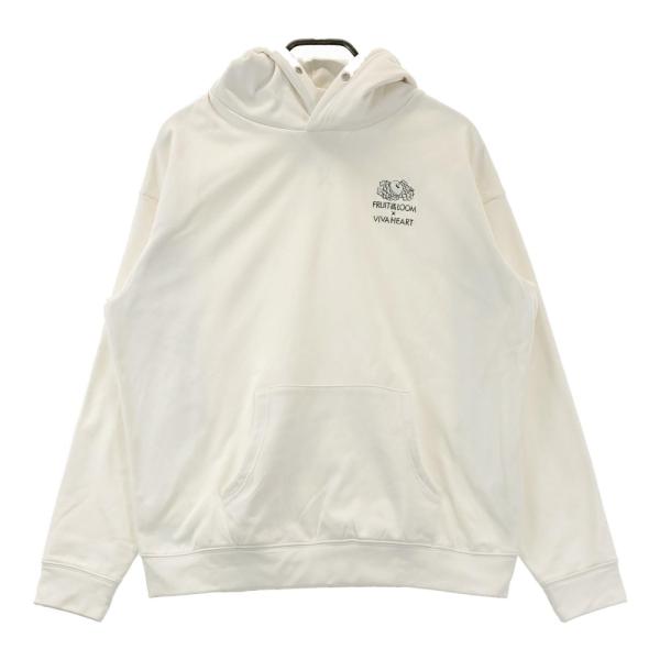 VIVA HEART ビバハート × FRUIT OF THE LOOM 裏起毛パーカー  ホワイト...