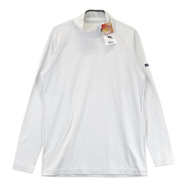 ADABAT アダバット  ハイネック 長袖Tシャツ 総柄 ホワイト系 50 ゴルフウェア メンズ