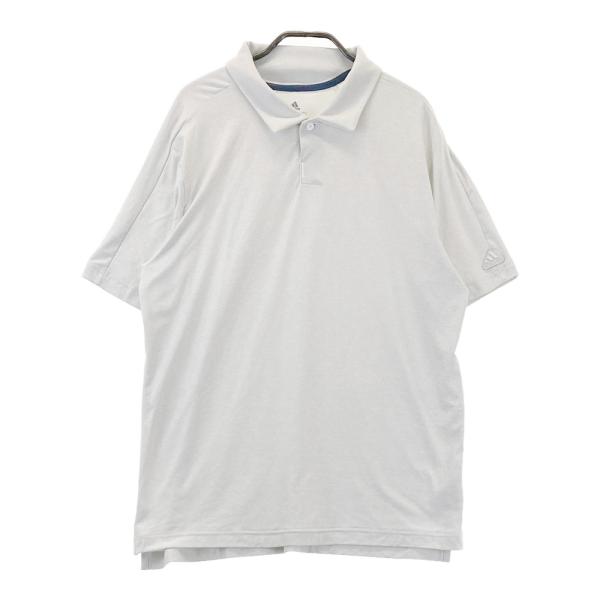 ADIDAS GOLF アディダスゴルフ  半袖ポロシャツ  グレー系 L ゴルフウェア メンズ