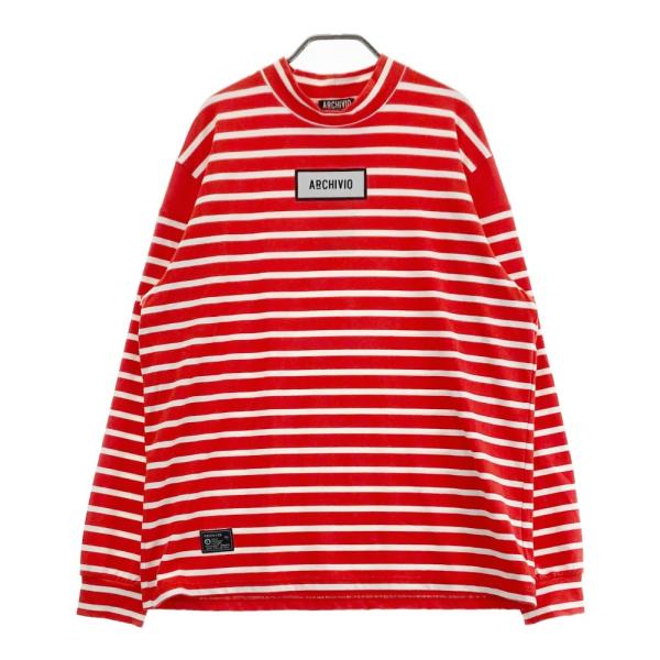 【新品】ARCHIVIO アルチビオ A429010 2024年 長袖ハイネックTシャツ ボーダー ...