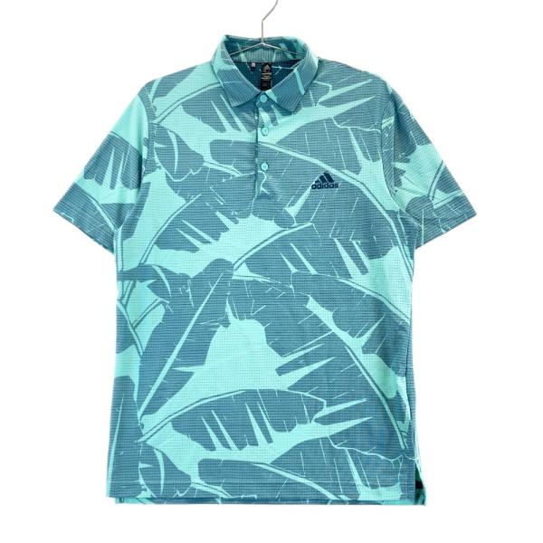 ADIDAS GOLF アディダスゴルフ GM0251 メッシュ 半袖ポロシャツ ドットエア 総柄 ...