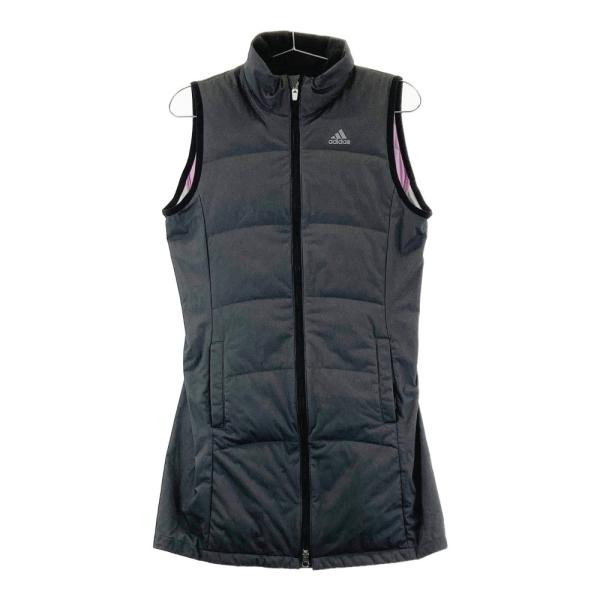 ADIDAS GOLF アディダスゴルフ  ダウン ノースリーブワンピース  グレー系 S ゴルフウ...