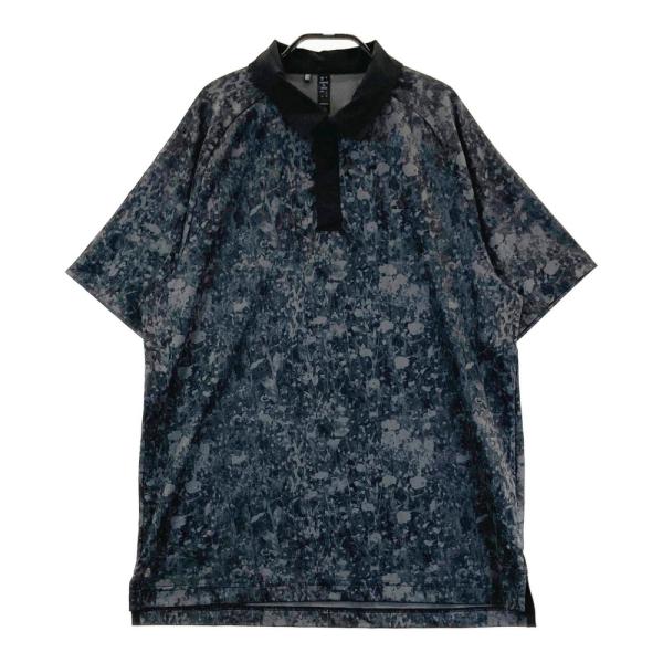 ADIDAS GOLF アディダスゴルフ HR7968 半袖ポロシャツ 総柄 ブラック系 XL ゴル...