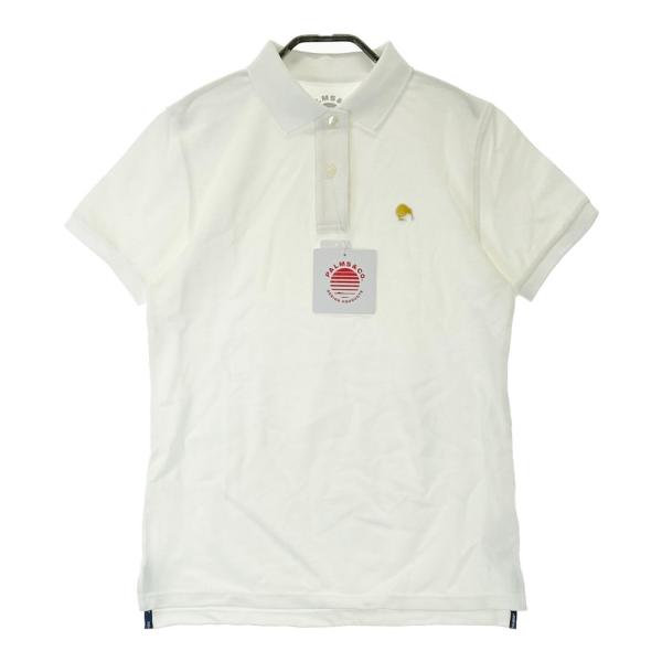 【新品】PALMS&amp;CO KIWI&amp;CO  半袖ポロシャツ  ホワイト系 L ゴルフウェア レディー...