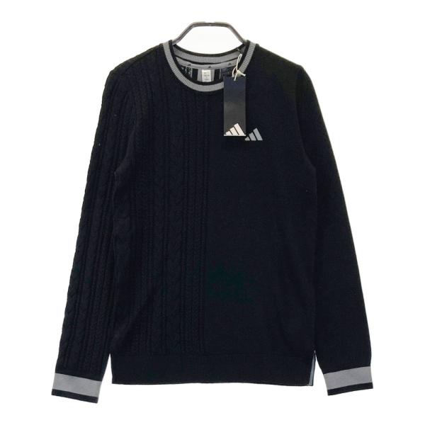 【新品】ADIDAS GOLF アディダスゴルフ 2024年 ニット セーター  ブラック系 S ゴ...