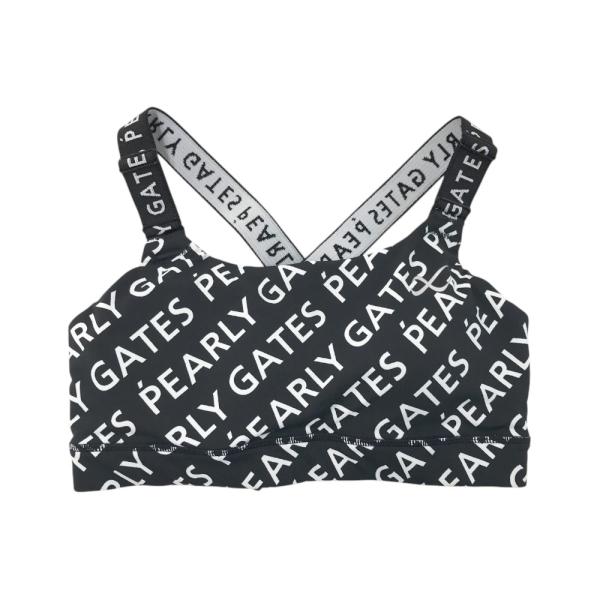 【新品】PEARLY GATES パーリーゲイツ ×CW-X スポーツブラ ロゴ総柄 ブラック系 S...