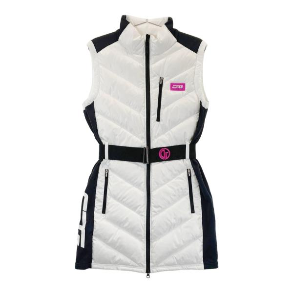 CPG GOLF シーピージーゴルフ  ダウン ワンピース  ホワイト系 L ゴルフウェア レディー...