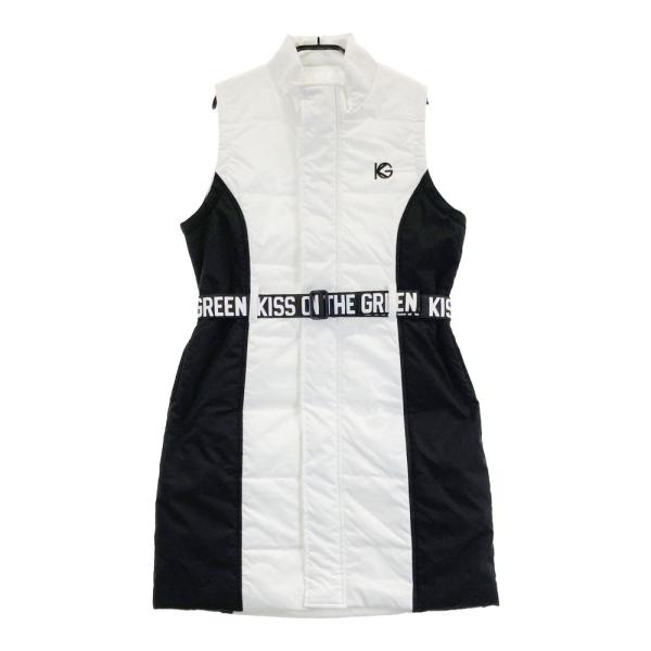 KISS ON THE GREEN キスオンザグリーン  中綿 ノースリーブワンピース  ホワイト系...