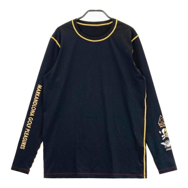 MARK&amp;LONA マークアンドロナ  長袖 インナーTシャツ  ブラック系 50 ゴルフウェア メ...