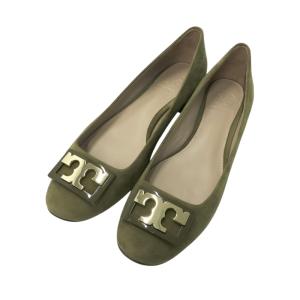 TORY BURCH トリーバーチ スエードパンプス GIGI PUMP カーキ系 6C レディース