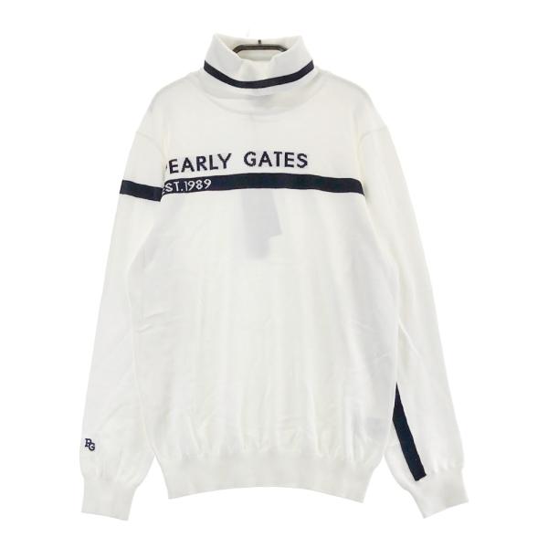 【新品】PEARLY GATES パーリーゲイツ 2023年モデル タートルネック 長袖ニットセータ...
