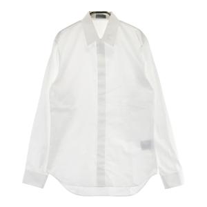 DIOR ディオール Long Sleeve White Shirt ロゴ刺繍 レギュラーカラー
