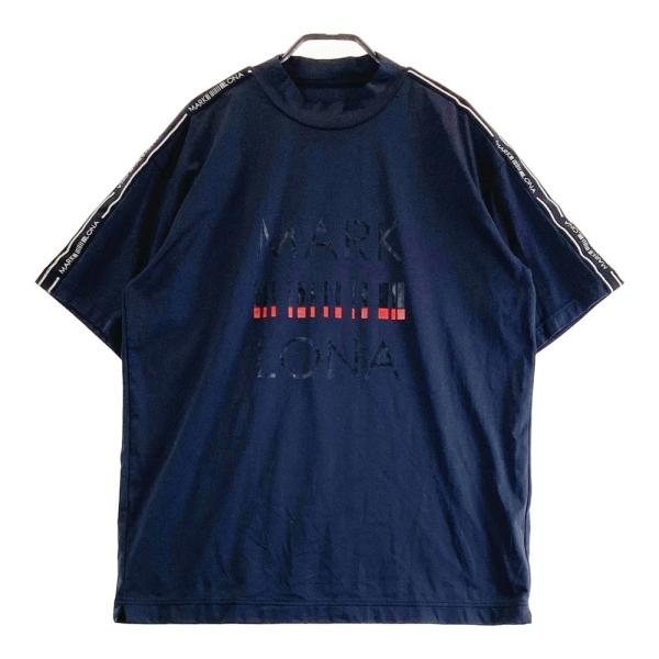 MARK&amp;LONA マークアンドロナ  ハイネック半袖Tシャツ  ブラック系 50 ゴルフウェア メ...