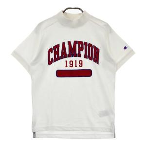 CHAMPION GOLF チャンピオンゴルフ 2024年モデル モックネック 半袖Tシャツ ホワイト系 MEDIUM ゴルフウェア レディース