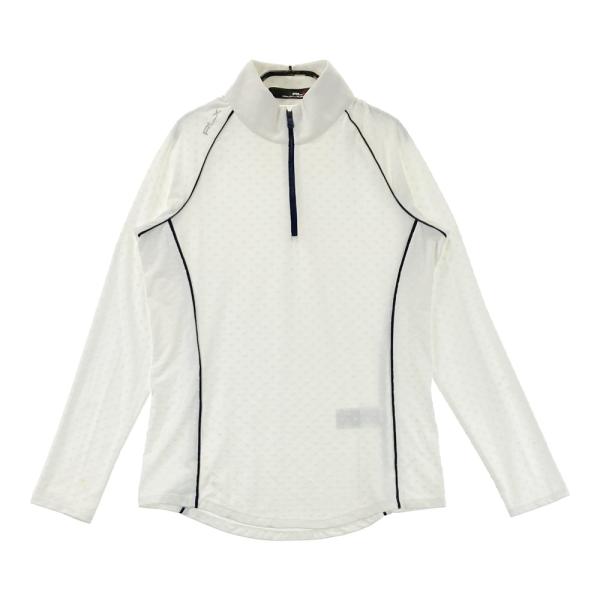 RLX ラルフローレン  ハーフジップ長袖Tシャツ ドット柄 ホワイト系 S ゴルフウェア レディー...