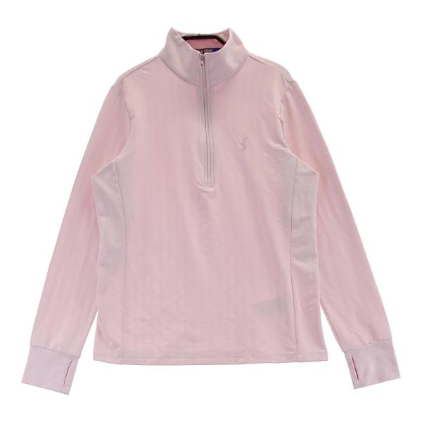 POLOGOLF ラルフローレン ポロゴルフ  サムホール付き ハーフジップ長袖Tシャツ ヘリンボー...