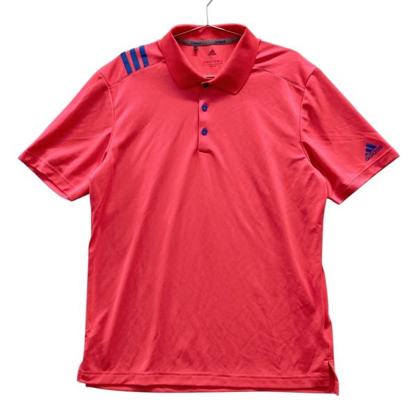 ADIDAS GOLF アディダスゴルフ DT3606 半袖ポロシャツ  レッド系 O ゴルフウェア...