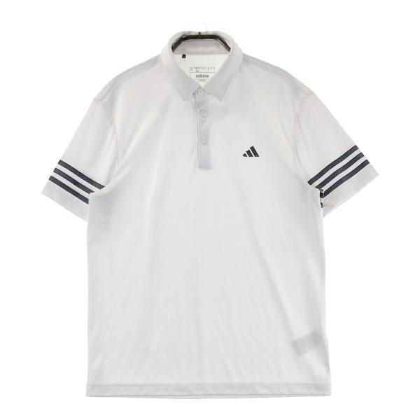 ADIDAS GOLF アディダスゴルフ 2024年モデル 半袖ポロシャツ  ホワイト系 J/L ゴ...