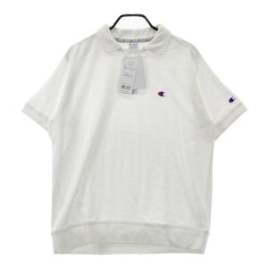 【新品】CHAMPION GOLF チャンピオンゴルフ 襟付 半袖Tシャツ パイル ホワイト系 XL ゴルフウェア メンズ
