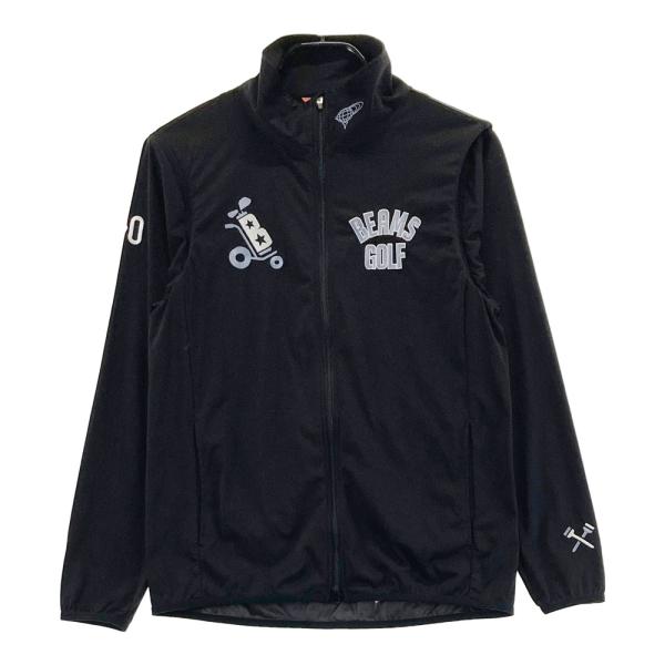 BEAMS GOLF ビームスゴルフ  ロゴ刺繍入り 2WAY 長袖ジャケット  ブラック系 M ゴ...