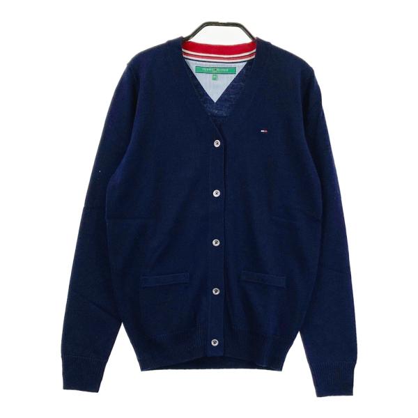 TOMMY HILFIGER GOLF トミー ヒルフィガーゴルフ  ニットカーディガン  ネイビー...