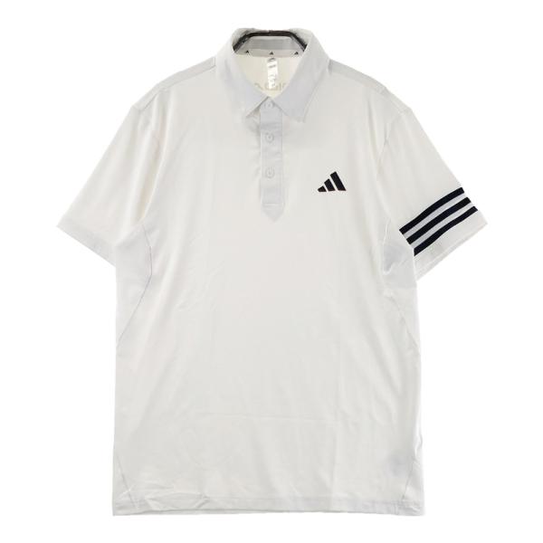 ADIDAS GOLF アディダスゴルフ 2024年モデル 半袖ポロシャツ スリーストライプ  ホワ...