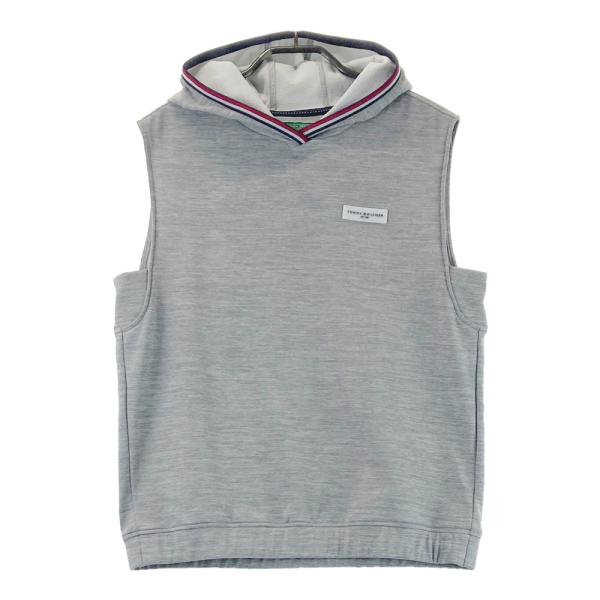 TOMMY HILFIGER GOLF トミー ヒルフィガーゴルフ  フード付ベスト  グレー系 L...