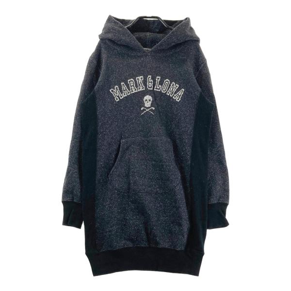 MARK&amp;LONA マークアンドロナ  スウェットパーカーワンピース  ブラック系 M ゴルフウェア...