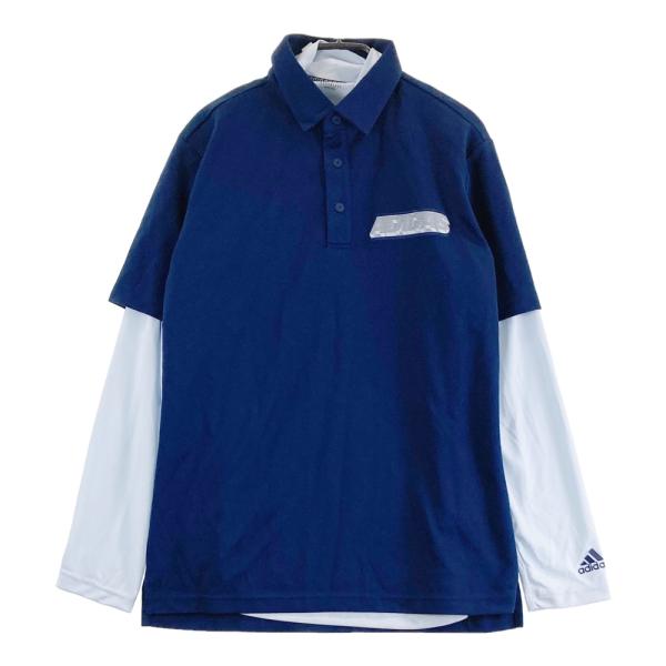 【新品】ADIDAS GOLF アディダスゴルフ GM0772 インナー付き 半袖ポロシャツ  ネイ...