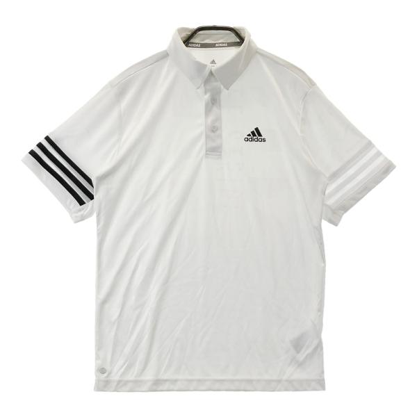 ADIDAS GOLF アディダスゴルフ HA3115 半袖ポロシャツ 総柄 ホワイト系 M ゴルフ...