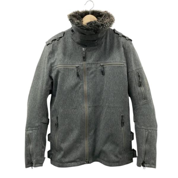 POWERAGE パワーエイジ  ライディングジャケット ヘリンボーン柄 グレー系 XL バイクウェ...