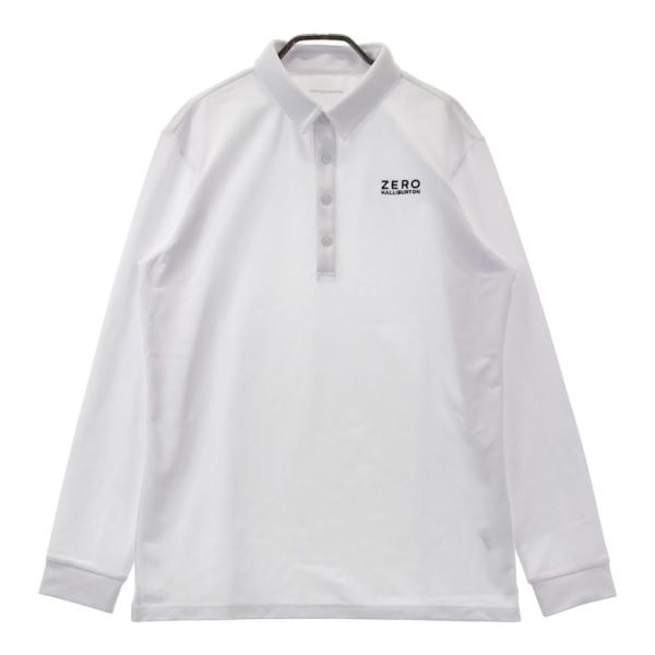 ZERO HALLIBURTON ゼロハリバートン  長袖ポロシャツ  ホワイト系 L ゴルフウェア...