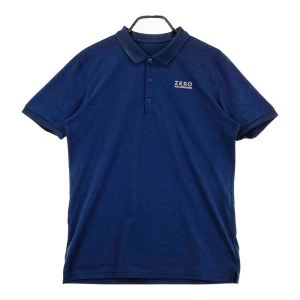 ZERO HALLIBURTON ゼロハリバートン  半袖ポロシャツ  ネイビー系 L ゴルフウェア...