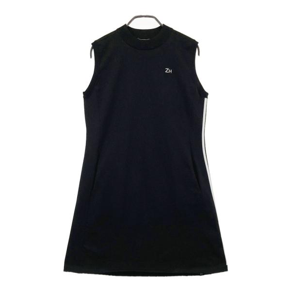 ZERO HALLIBURTON ゼロハリバートン  ノースリーブ ニットワンピース  ブラック系 ...