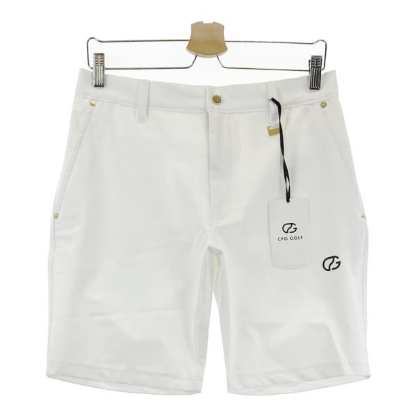【新品】CPG GOLF シーピージーゴルフ 2105-25122 ハーフパンツ  ホワイト系 2 ...