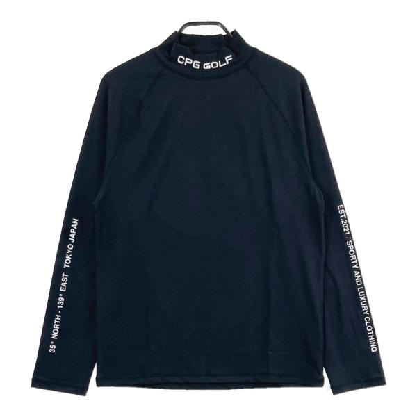 【新品】CPG GOLF シーピージーゴルフ 2109-25125 モックネック 長袖Tシャツ  ブ...