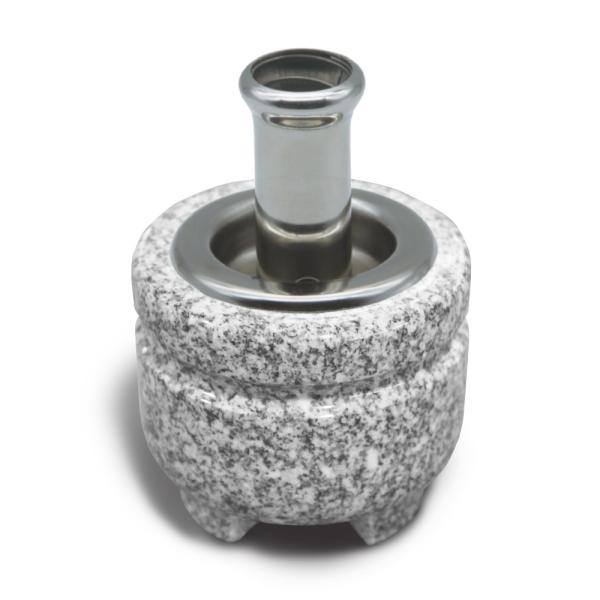 お墓用 線香立 お墓用 ステンレス製 70×57mm ステンレスの受皿付き ばね入り [りんどう 月...