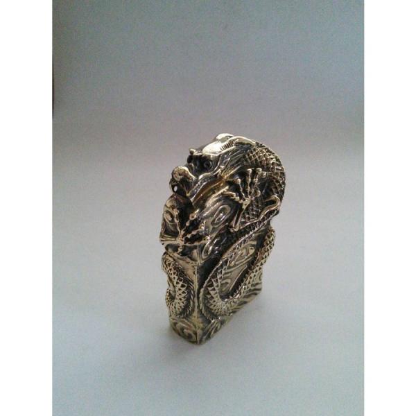 Zippo　Dragonドラゴン 龍 キャンディアップルレッド 純銅　ジッポーライター　