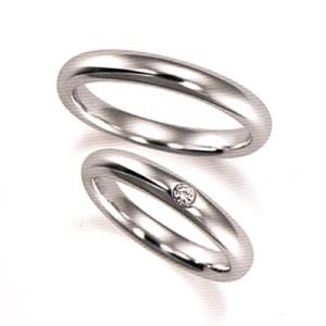 結婚指輪 マリッジリング プラチナ 2本セット 送料無料 ペアリング カップル ダイヤモンド リング 指輪 地金リング レディース リング プラチナ｜studio-bonheur-y