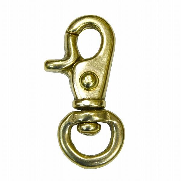 真鍮 レバーナスカン 小 ナスカン キーホルダー パーツ 無垢 生地 金色 brass