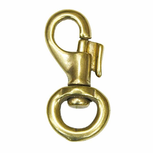 真鍮 鉄砲ナスカン 小 ナスカン キーホルダー パーツ 無垢 生地 金色 brass