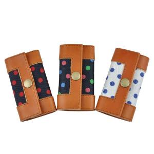 神戸のプレゼント・ギフトに工房壱の畳縁アイテム・ドット水玉小銭入れ