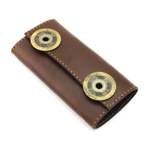 古銭 レザー キーケース ヌメ革 キーホルダー...の詳細画像1