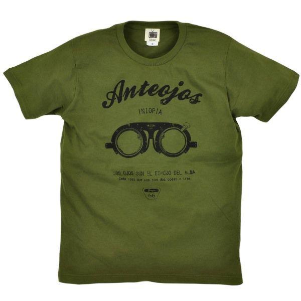 Tシャツ 半袖 検眼メガネ 眼鏡 ZIOZIO メンズ