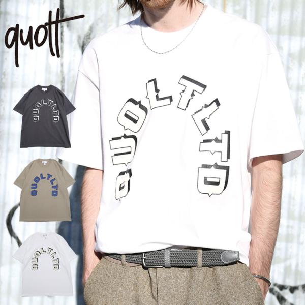 QUOLT 半袖 Tシャツ 【CAUSE TEE】6.2oz プレミアムコットン プリント 半袖Tシ...