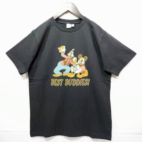 DISNEY BFF 半袖 Tシャツ スモーク 半袖Tシャツ アメカジ カジュアル ユニセックス ペ...